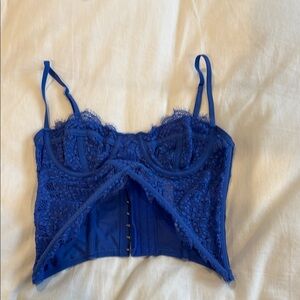 Urban Outfitters Royal Blue Corset Top Size S